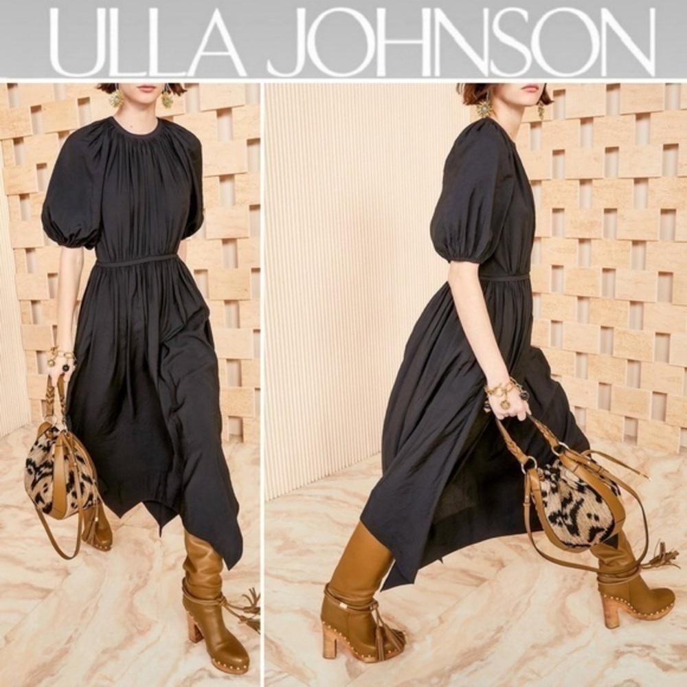 Ulla Johnson Cybil Dress in Black sz 8 675$ NWT